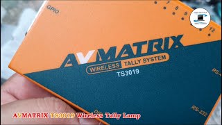 Avmatrix TS3019 Wireless Tally System  unboxing [upl. by Wyne]