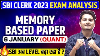 SBI Clerk Exam Analysis  Quant Memory Based Paper 2023  Vijay Mishra [upl. by Toland]