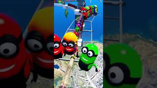 GTA 5 EPIC RAGDOLL SHOW SPIDERMAN VS COLOR MINION FALLS amp FAILS LIVE GTA V 2 gta shortsfeed [upl. by Siurad925]