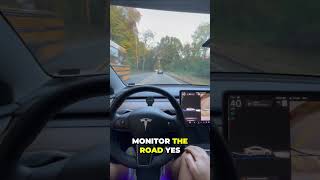 Incredible 🚗 Tesla Autopilot Letting Go of the Wheel 😲 [upl. by Ahsinev]