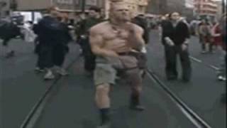 Techno viking dances to DJ Cammy Cuppycake remix [upl. by Nosydam]