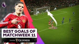 The BEST Goals of Matchweek 11  FT Garnacho Neto Salah and MORE [upl. by Eenej]