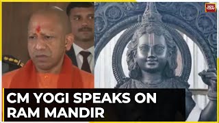 UP CM Yogi Adityanath Speaks On Preparations Of Ram Mandirs Grand Inauguration  Ram Mandir News [upl. by Xylia]