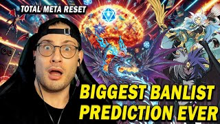 YuGiOh Greatest Banlist Prediction of All Time yugioh yugiohtcg [upl. by Harwin]