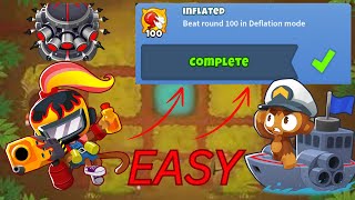 Round 100 Deflation Easy guide little micro  BTD6 [upl. by Hiett665]