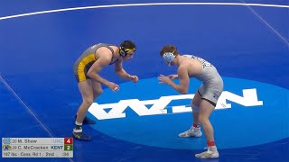 197lbs Max Shaw UNC dec Colin McCracken Kent State [upl. by Alis677]