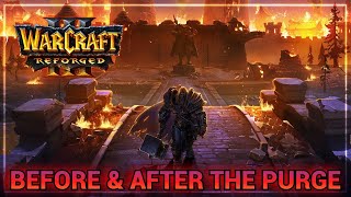 The Culling of Stratholme Before amp After Ingame Cutscenes  Warcraft 3 Reforged [upl. by Reckford]