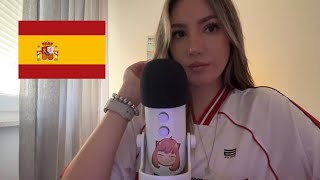 ASMR in SPANISH 🇪🇸 mic scratching mouth sounds [upl. by Allayne]