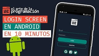 Cómo crear un LOGIN SCREEN en Android Studio 📲 [upl. by Aenea]