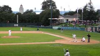 Michael Ratterrees first atbat for Rice baseball Home run  Stanford [upl. by Orlena]