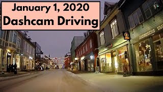 Dashcam driving in Tromsø Norway January 1  2020 [upl. by Venetia]