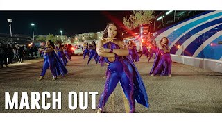 March OutExit 🔥  Alcorn State Marching Band amp Golden Girls 23  vs JSU CCC [upl. by Akvir]