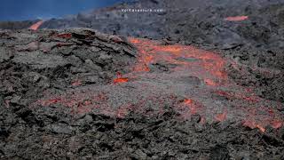 Coulée de lave transition pahoehoe aa [upl. by Cheatham]