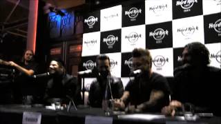 PAPA ROACH Hard Rock Cafe Paris PART 2 FEAR conférence de pressepress conference [upl. by Tifanie782]