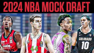 2024 Aggregate Mock Draft 30 Zac Risacher Nikola Topic Cody Williams Reed Sheppard rising [upl. by Vita]