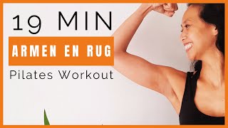 Pilates voor Armen en Rug 19 MIN  Strongbody [upl. by Annamarie937]