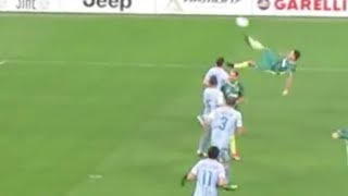 SPLENDIDA ROVESCIATA DI CRISTIANO RONALDO  Assist di Pirlo Partita del cuore 2019 Torino [upl. by Elvis]