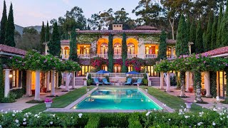 Stunning Italian Villa in Montecito [upl. by Annayi]