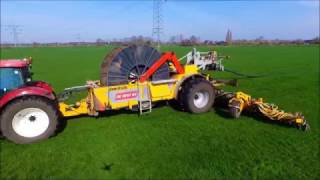 Sleepslang bemesten  Injecting Slurry  Gülle verschlauchen  Veenhuis  Rotomax  Case IH  Fendt [upl. by Amorette]