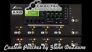 Fractal AX8 Marshall JVM410HJS Patch demo  by Glenn DeLaune [upl. by Jeddy]