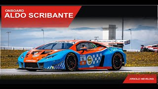 onboard Arnold Neveling Lamborghini Huracan GT3 EVO Aldo Scribante race track [upl. by Bert]