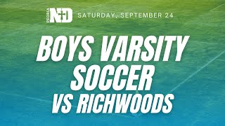 PND Boys Varsity Soccer vs Richwoods [upl. by Anaidni522]