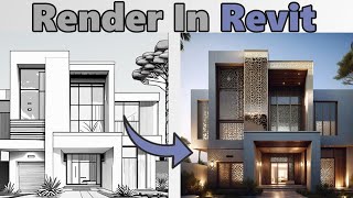 Render like a PROFESSIONAL How to Render 3D models using REVIT amp AI [upl. by Leirud335]