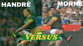 Who Is The Better Flyhalf Mornè Steyn Or Handrè Pollard  Springbok Rugby Tributes [upl. by Nalniuq]