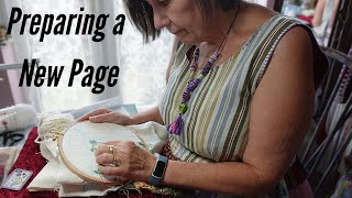 Preparing for the oldest quilting technique [upl. by Baxie]