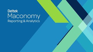 Deltek Maconomy Reporting amp Analytics [upl. by Ailices]