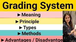 Grading System  learning and Teaching  BED Ctet [upl. by Drusie173]