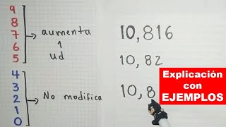 Como redondear DECIMALES 🔢👉 Ejercicios Resueltos APROXIMAR decimales [upl. by Kayle770]