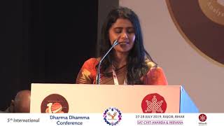 Prof Vedika Hurdoyal Head School of Indological Studies at Dharma Dhamma Conference [upl. by Akiemahs462]