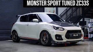 MONSTER SPORT MODIFIED SUZUKI SWIFT SPORT TEST DRIVE REVIEW zc33s suzukiswiftsport [upl. by Yrrem]