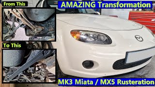 UNBELIEVABLE amount of RUST  The Rustiest Mx5  Miata MK3 EVER [upl. by Nyleikcaj]