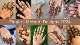 stylish fingers mehndi designs 2024  fingers henna designs viral trending mehndi henna art [upl. by Karine]