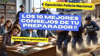 Los 10 consejos de tu preparador para Policía Nacional [upl. by Irtak136]