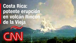 Volcán Rincón de la Vieja en Costa Rica entra en erupción [upl. by Kask]