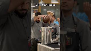 Cold Brew Coffee … Cold brew testing coffee barista coldbrew coldbrewcoffee [upl. by Abba]