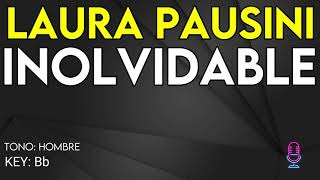 Laura Pausini  Inolvidable  Karaoke Instrumental  Hombre [upl. by Arbma]