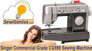 Stretch Stitches  Singer CG550  CG590 Sewing Machine [upl. by New649]