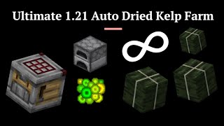 EasytoBuild Ultimate 121 Minecraft Auto Crafter Dried Kelp Farm Infinite XP Furnace Array [upl. by Oned803]