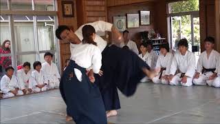 Powerful Aikido girl  Wakayama Takemusukan dojo [upl. by Fronia]