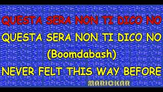 Boomdabash Ft Loredana Bertè Non Ti Dico No Karaoke [upl. by Nave273]