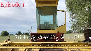 Swathing Alfalfa Hay With A 1100 NH Swather [upl. by Hsatan]