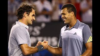 Roger Federer vs JoWilfried Tsonga  Australian Open 2013 Quarterfinal Highlights [upl. by Lucrece]