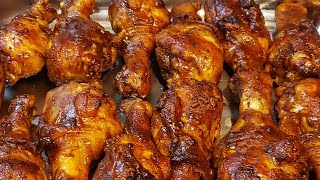 OVEN BAKED BBQ CHICKEN LEGS  EASYamp SIMPLE [upl. by Dao]