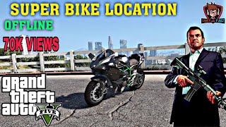 Gta 5 Offline Super Bike Location Story Mode  PlayStation 4 [upl. by Anaic]