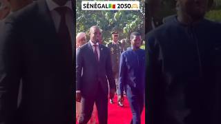 Larrivée du président Diomaye Faye et la première dame Marie FAYE au lancement du Sénégal 2050🇸🇳🫶 [upl. by Einahpehs773]