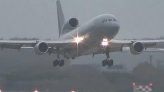 ✈HD Lockheed L1011 Royal Air Force KC1 landing  Hamburg [upl. by Agnimod]